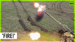 LPR’s 2nd Army Corps artillery in action