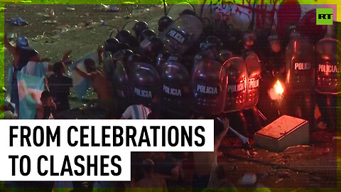 Bottles, bullets & arrests: World Cup victory celebrations turn violent in Argentina