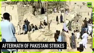 Iran shows aftermath of deadly Pakistani strikes on border village