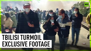 Tbilisi protest against new 'foreign agent' bill breaks into chaos | EXCLUSIVE FOOTAGE