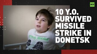 10 year old boy on how he survived attack on Donetsk