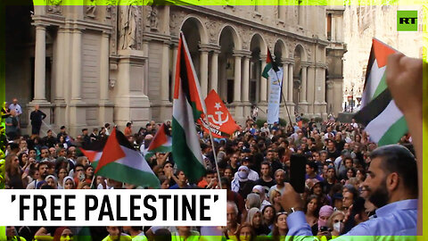 Hundreds of Milan protesters demand IDF to stop bombing Gaza