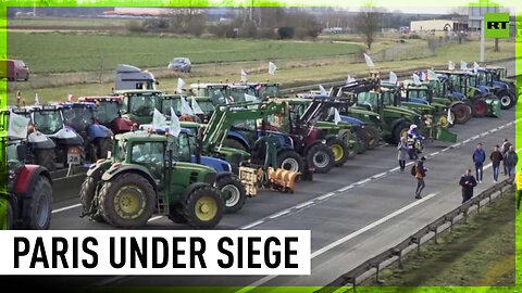 French farmers hold Paris under tractor siege