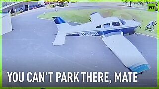 Small plane crash lands on golf course