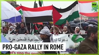 Pro-Gaza rally held in Rome