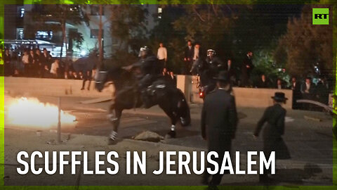 Scuffles erupt in Jerusalem amid rally against ruling on army enlistment