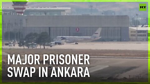 Russian plane arrives in Ankara for prisoner swap - reports