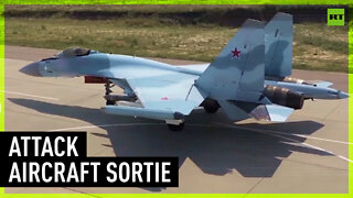 Su-35S performs combat sortie