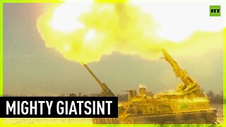 Russia’s Giatsint-S self-propelled guns operate on the frontlines