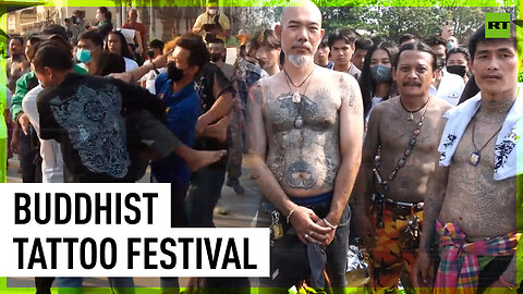 Devout Buddhists channel sacred animals at annual festival