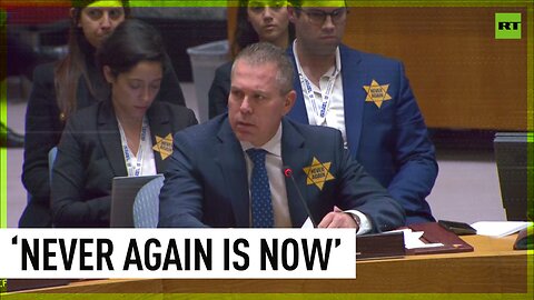 Israel’s UN envoy wears yellow star during Security Council meeting