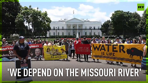 Dozens rally outside White House calling for DAPL shutdown