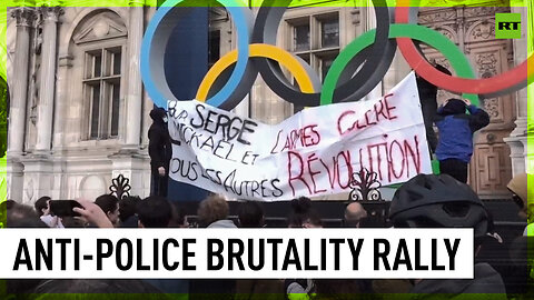 Rally against police brutality in Paris following violent anti-reservoir protest in Sainte-Soline