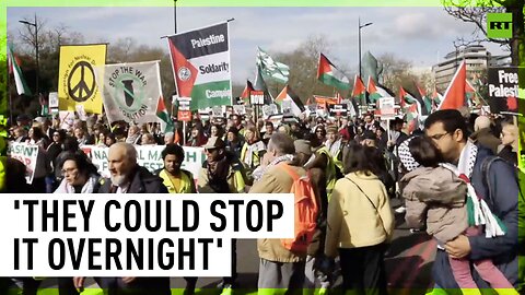 Tens of thousands join pro-Gaza protest in London