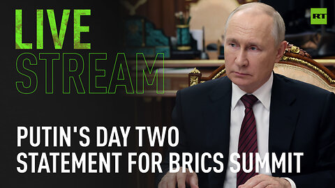 Putin gives speech via video on day two of BRICS Summit