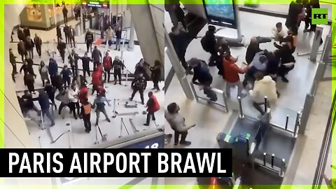 Violent brawl erupts at Paris airport over Kurdish man's expulsion