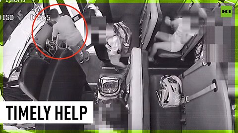 Texas school bus driver saves 7yo boy choking on coin
