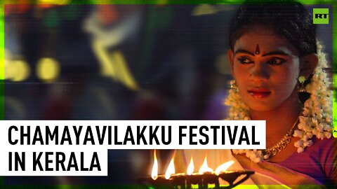 The Chamayavilakku festival is back in Kerala, India
