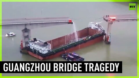 Two killed after ship collides with bridge in Guangzhou