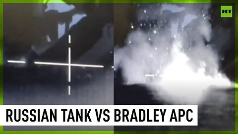 Russian tank crew reportedly destroys US-made Bradley armored vehicle