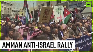 Hundreds gather for anti-Israel rally in Amman