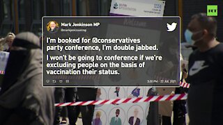Vaccination requirements prompt Tories to threaten conference boycott