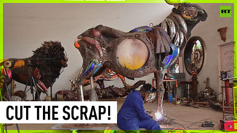 Visual artist creates treasures from trash in Nigeria