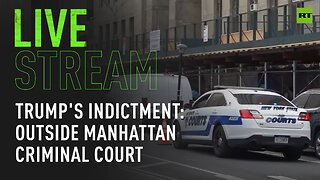 Outside Manhattan Criminal Court Following Donald Trump's Indictment