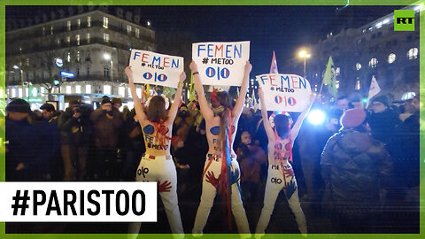 Paris protest denouncing violence against women