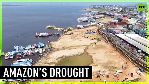Second largest tributary in the Amazon river reaches lowest levels amid drought