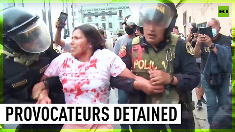 Arrests during massive march for peace in Peru