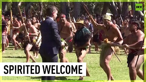 Maori tribe welcomes New Zealand PM with fiery 'haka' dance