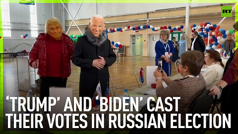 ‘Trump’ and ‘Biden’ cast their votes in Russian election