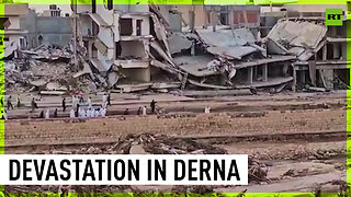 Flood-stricken Derna in ruins as search operations continue