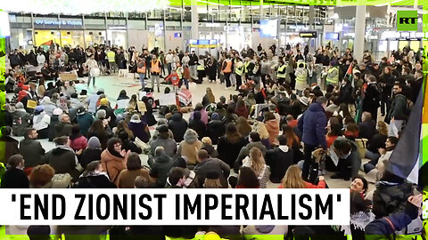 Massive pro-Gaza sit-in takes over Utrecht railway station