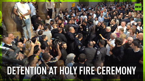 Israeli forces detain Greek consul's guard at Holy Fire ceremony in East Jerusalem