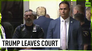 Trump leaves the courtroom