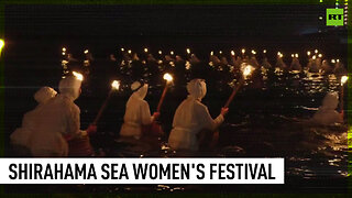 Dozens of female divers take part in Japan's Shirahama Marine Women's Festival