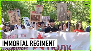 Russian Immortal Regiment march takes place in Beijing