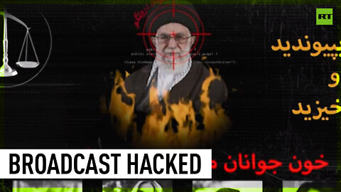 Iranian state TV hacked with picture of Khamenei in crosshairs