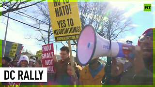 ‘No to NATO, yes to negotiations’: Activists march on MLK day