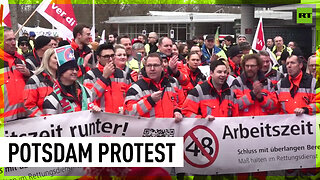 Public sector workers rally for better pay in Germany