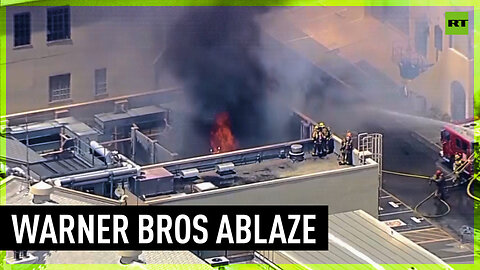 Fire engulfs Warner Bros Burbank studios
