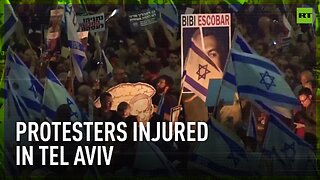 Protesters rammed by car amid protest in Tel Aviv