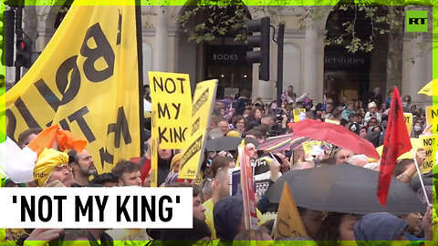 Anti-monarchy protesters rally in London