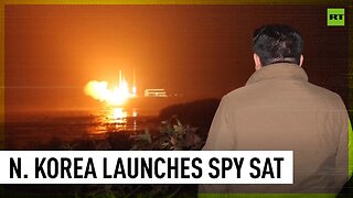 North Korea launches military surveillance satellite – media [STILLS]