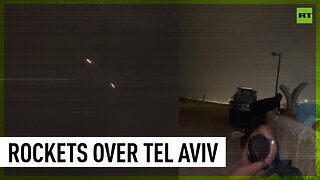 Iron Dome intercepts several rockets over Tel Aviv