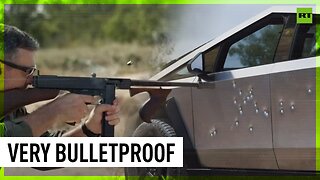 Musk shows off just how bulletproof Cybertruck is