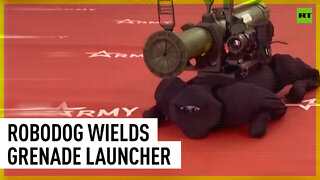 Robodog with grenade launcher spotted at Army 2022 expo