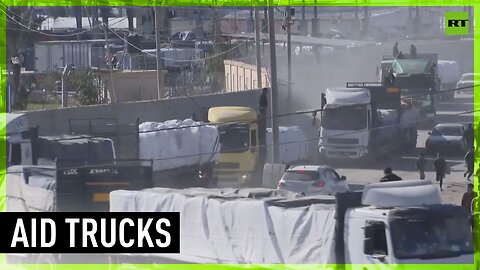 Gaza receives trucks full of humanitarian aid